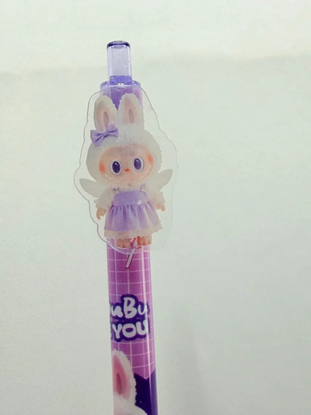 3pc Labubu Character Gel Pen Set 0.5mm Black Ink Cute Pens Stationery Blue